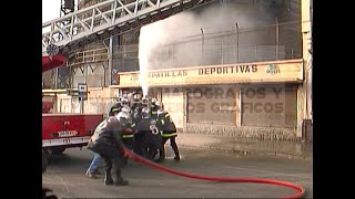 Incendio Gasómetro Valparaíso larga duración [upl. by Auqinot]