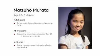 Natsuho Murata：Tibor Junior International Violin Competition 2022 2nd Round [upl. by Shaina]