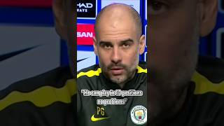 Pep Guardiola 🗣 quotThe MOST intelligent 🧠 player I EVER coachedquot shorts football [upl. by Hamimej]