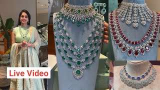 Live Video  Exclusive DIAMOND Jewellery Collection 😍  Vasundhara Diamond Roof [upl. by Dnomal]