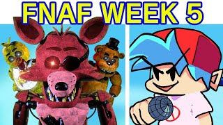 Friday Night Funkin VS Five Nights at Freddys FULL WEEK 15 Chica Foxy Bonnie FNF ModFNaF 1 [upl. by Nomael]