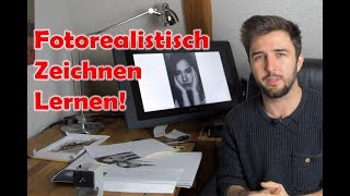 Foto abzeichnen  Portrait Zeichnen nach Referenzbild  Tipps zum Zeichnen [upl. by Lyrpa972]