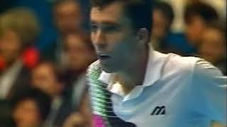 Rotterdam 1991 F Camporese vs Lendl 13 [upl. by Anwahsiek]