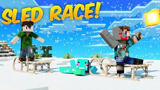 HimLands Gang Sled Race Noob VS Noob [upl. by Bowyer790]