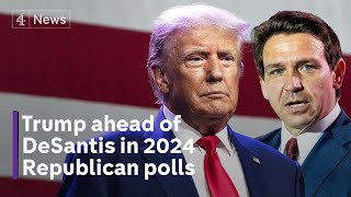 Trump maintains lead over Republican rival DeSantis poll shows [upl. by Iyre971]