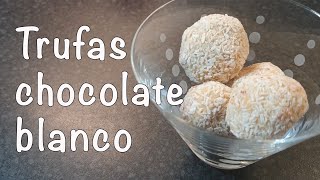 Trufas de chocolate blanco receta FÁCIL Y DELICIOSA  Cocina Colorida [upl. by Coussoule92]