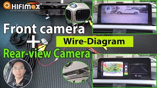 BMW Android GPS Front Camera amp Reverse Camera installation wire Diagram  car camera install guide [upl. by Hubsher]