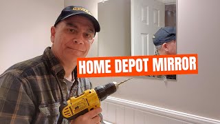 How to Attach a Mirror to a Bathroom Wall  Step by Step [upl. by Attinahs]