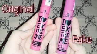 Essence Mascara review Original vs Fake [upl. by Aekahs861]