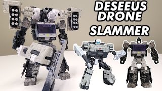 Transformers Fan Mode Fusion Deseeus Army Drone and Slammer Combiner [upl. by Crist]