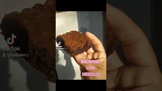 Brownie con cacao nesquik 😍🩷 [upl. by Tinor]