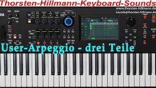 Yamaha Modx Arpeggio Einsteiger Tutorial User Arp aus drei Teilen [upl. by Particia927]