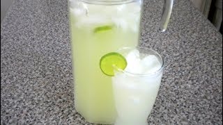 LIMONADA  LEMONADE AGUA DE LIMON  Receta Facil [upl. by Atalee]