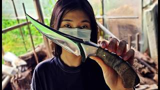 Making a camping knife from scrap metal [upl. by Putnem240]