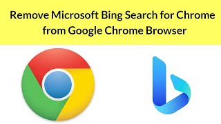 How to remove Microsoft Bing Search for Chrome extension from Google Chrome [upl. by Namaj]