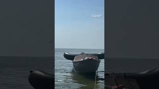 Pescadores captaron una lluvia de misiles rusos sobre el Mar Caspio [upl. by Atnaloj389]