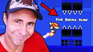 Only SIGMAS can do this IMPOSSIBLE JUMP  Geometry Dash [upl. by Idnod935]