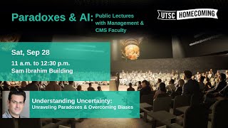 Understanding Uncertainty Unraveling Paradoxes amp Overcoming Biases  Professor Sotirios Damouras [upl. by Ahsirak]