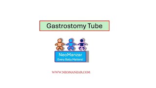 Gastrostomy Tube Infant [upl. by Iggie]