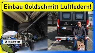 Einbau Luftfederung für die Hinterachse 8quot Goldschmitt in Kastenwagen  Wohnmobil  Campervan [upl. by Attenauq]