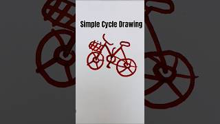 Simple Cycle Drawing art drawing shorts drawing [upl. by Srevart]