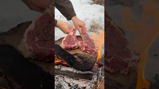 🥩 STEAKS 🥩 food outdoorcuisine cooking outdoorcooking travel recipes steaks [upl. by Nyrehtac]