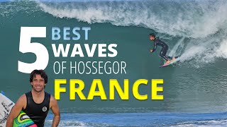 5 Best Waves of Hossegor FRANCE [upl. by Seleta422]