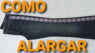 COMO ALARGAR CALÇA JEANS NAS LATERAIS COM FITA PONTO RUSSO DE MANEIRA MUITO SIMPLES E FÁCIL DIY [upl. by Brott]