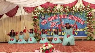 Welcome Performance Annual Function 2019 Presented by The Right Way Schools Sargodha [upl. by Anetsirhc]