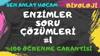 ENZİMLER SORU ÇÖZÜMLERİ 1  9 SINIF  TYT  ✅ [upl. by Lytsirhc]