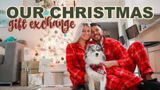 VLOGMAS DAY 20 our early Christmas couples gift exchange amp date night [upl. by Anaib]