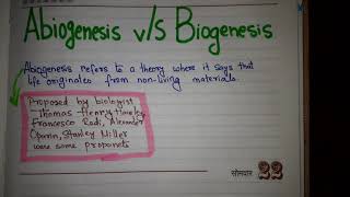 Abiogenesis vS Biogenesis [upl. by Acemat355]