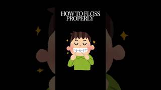 How to floss properly tutorial shorts [upl. by Jennings]