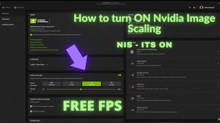 How to enable Nvidia Image Scaling  NIS  using GeForce Experience [upl. by Bucher]