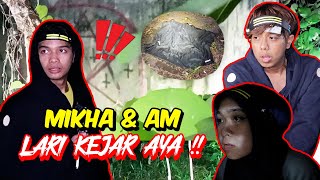 MIKHA amp AM LARI KEJAR AYA   PARANORMAL KAMI JUMPA PERMUJAAN KHURAFAT [upl. by Natehc]