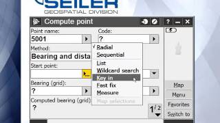 Trimble Access General Survey Cogo Compute a point Video 1 [upl. by Langill]