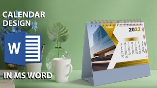 2023 Printable Calendar Design in Ms Word  Download FREE Template [upl. by Enitsej]