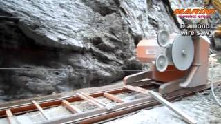 Marini Quarries Group  Diamond wire saw Quarry [upl. by Buddy]