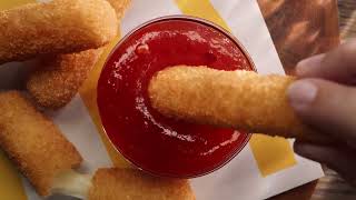 Maccas® Mozzarella Sticks are back Now with NEW Sweet Chilli Sauce [upl. by Lavern]