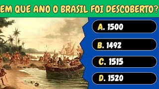 16 Perguntas Sobre a História do Brasil [upl. by Nnyllaf]