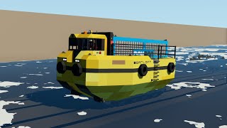 AMPHIBIOUS CONTAINER CARRYING TANK In Stormworks [upl. by Sikras]