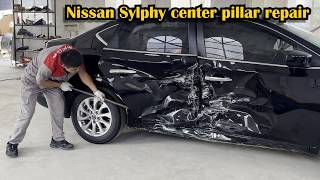 Perfect work Nissan Sylphy side collision repair [upl. by Midge]