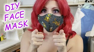 DIY Face Mask Tutorial  Ninja Style  By Brigette Rose [upl. by Costa]