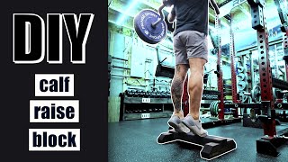 Calf Raise Block DIY Project Home Gym Essentials [upl. by Neelhsa947]