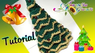 Tutorial Albero di Natale alluncinetto SENZA punto coccodrillo 🌻 How to crochet a Christmas Tree [upl. by Bernie]