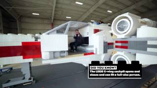 Behind the Scenes  Building the Life Size Lego X Wing [upl. by Goldstein]