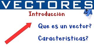 Vectores Introducción  Qué es un vector y sus características [upl. by Llohcin]