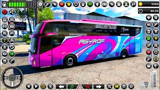 Luxury USA Bus Driving 3D Game  Bus Parking Fantastic Game  Android Gameplay [upl. by Lustig89]