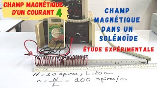 Champ magnétique dun solénoïde 4 Etude expérimentale du champ magnétique dans un solénoïde [upl. by Norabal]