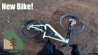 First Run On The New Bike  Specialized Status 160  Chicksands Bike Park [upl. by Ydolem]